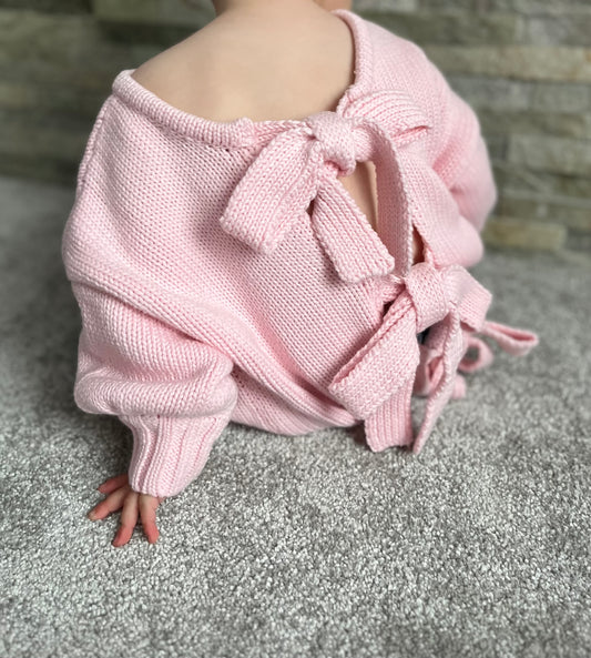 PRE ORDER - Backless tie jumper