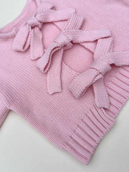 PRE ORDER - Backless tie jumper