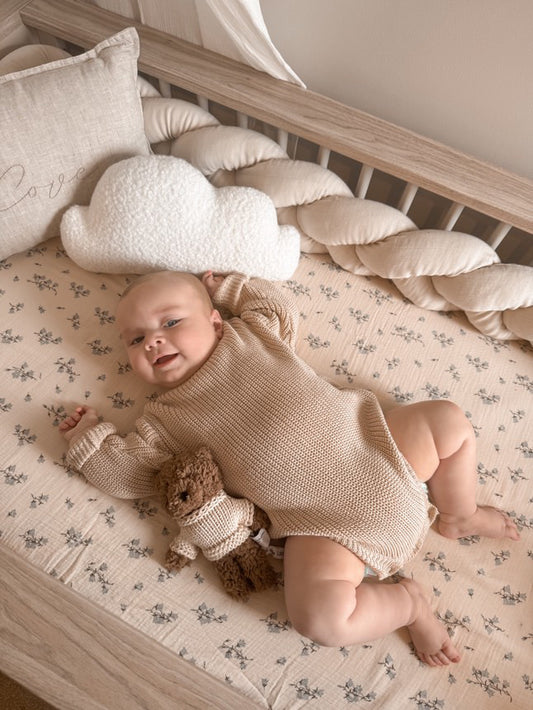 Acorn Knit Romper